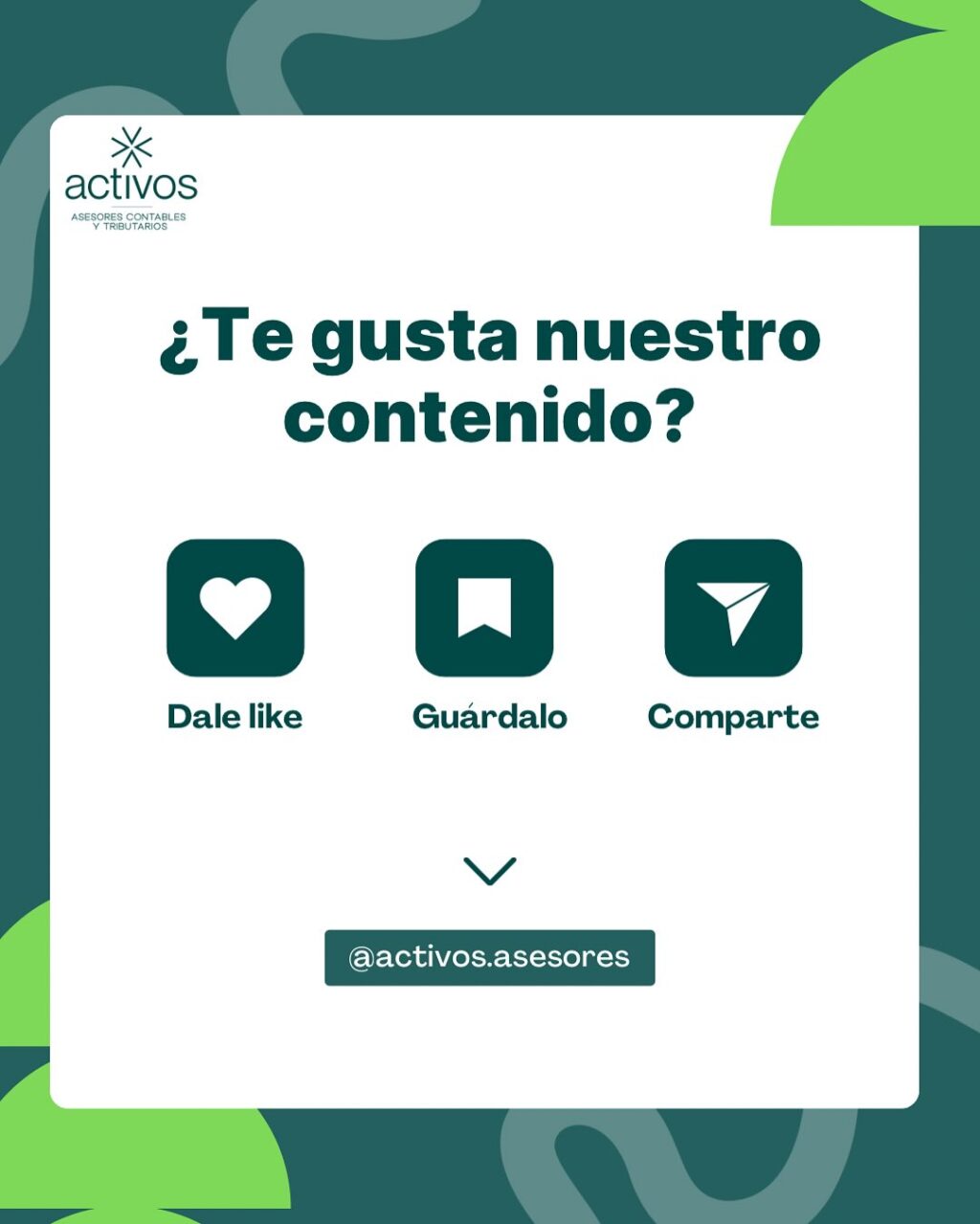Instagram post from activos.asesores. This post is in position 3.