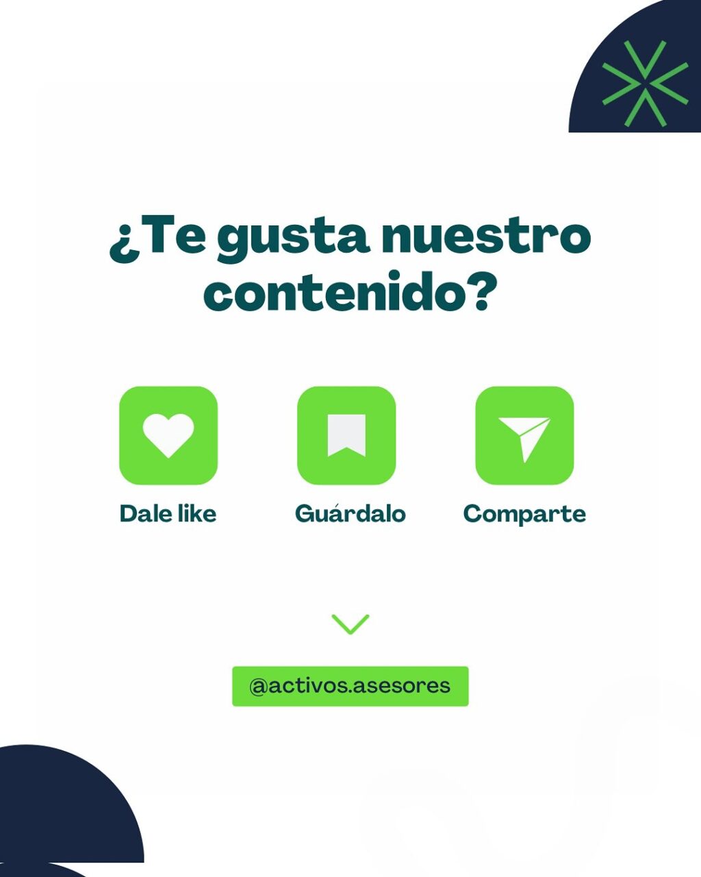 Instagram post from activos.asesores. This post is in position 5.